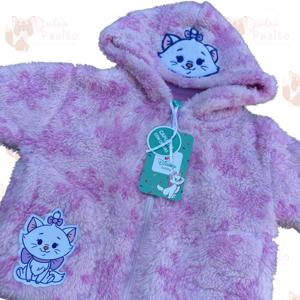 💗 Chaqueta de Peluche Marie – Los Aristogatos – Disney Original 🐾✨