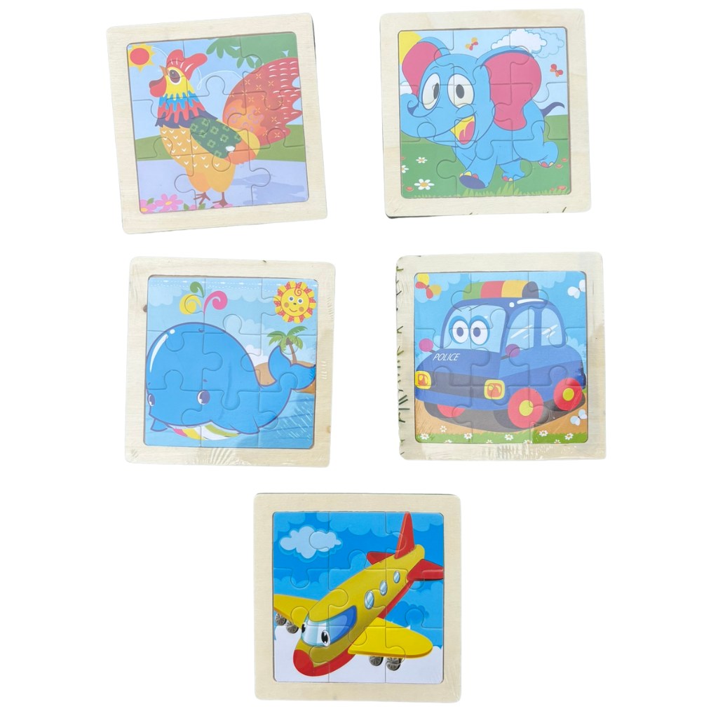Rompecabezas de Madera Infantil Didáctico – 9 Piezas