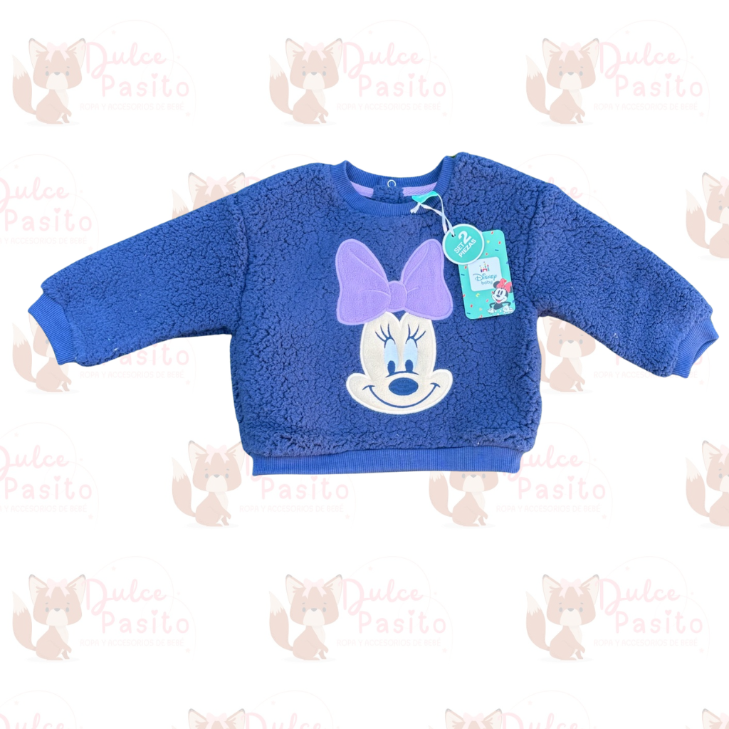 💜 Conjunto Invierno Minnie Mouse – Disney Baby 🎀✨