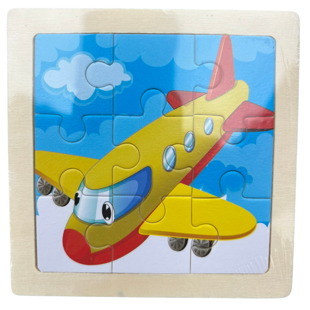 Rompecabezas de Madera Infantil Didáctico – 9 Piezas