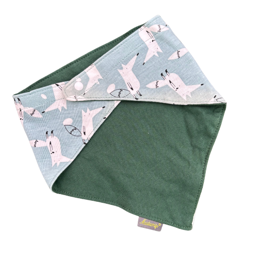 Pack x2 Baberos Bandana con Diseño de Zorrito
