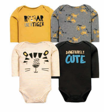 SET 4 BODYS MANGAS LARGAS