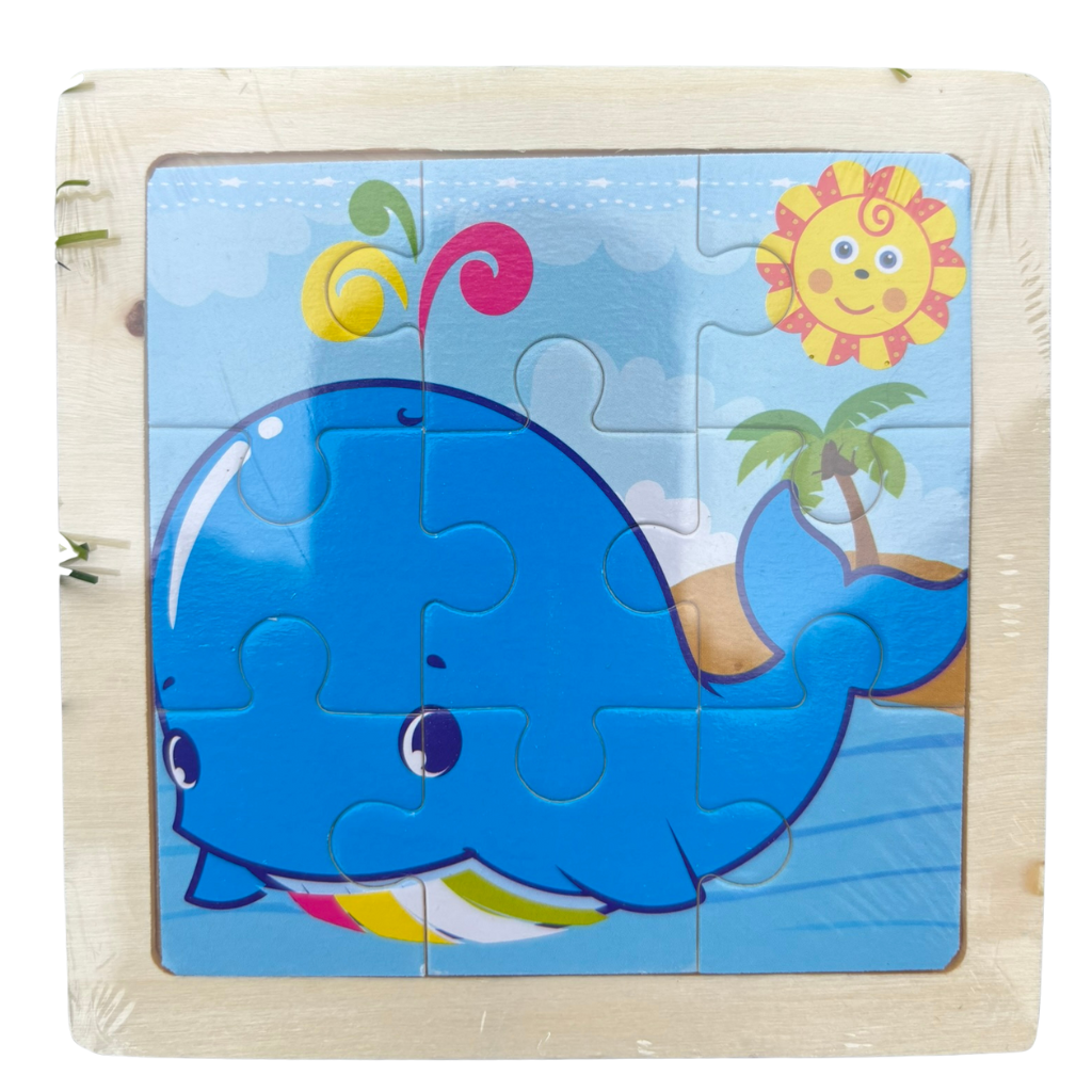 Rompecabezas de Madera Infantil Didáctico – 9 Piezas