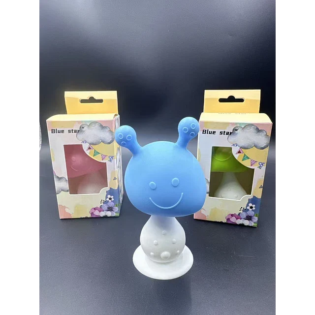 Mordedor Sonajero Silicona – Diseño Conejito Antiahogo