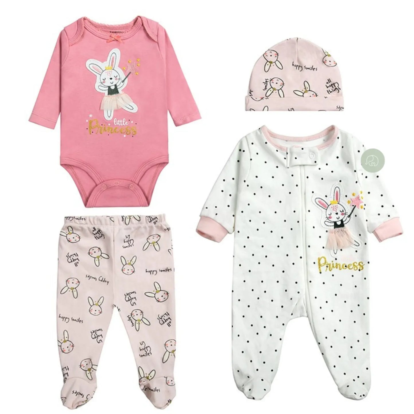 Set “Little Princess” 4 Piezas – Conejita Encantada