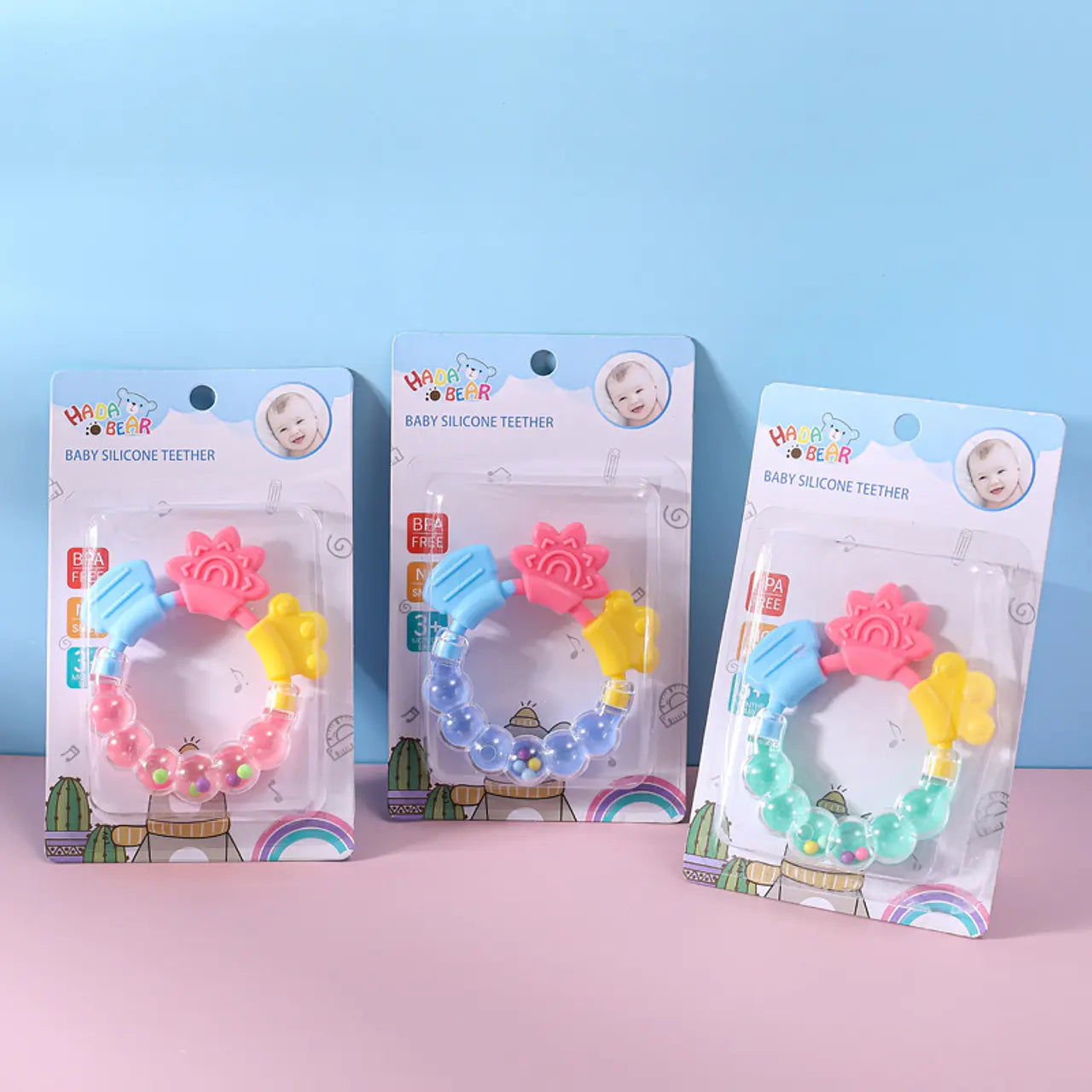 Sonajero Mordedor Redondo – Multicolor y Sensorial