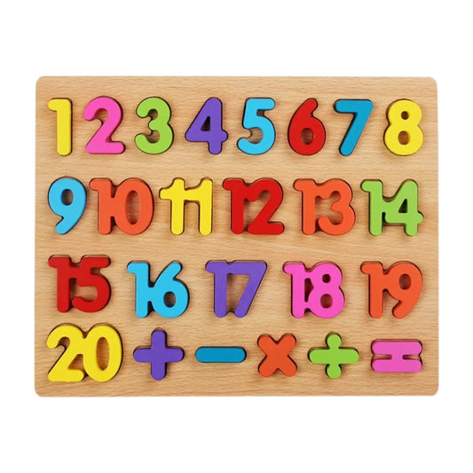 📚 Rompecabezas Didáctico de Madera – Números 1 al 20 Montessori