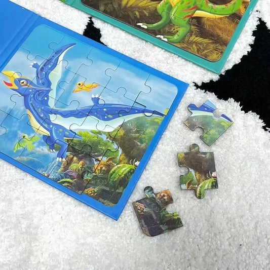Libro Puzzle Magnético de Dinosaurios 🦕🧩