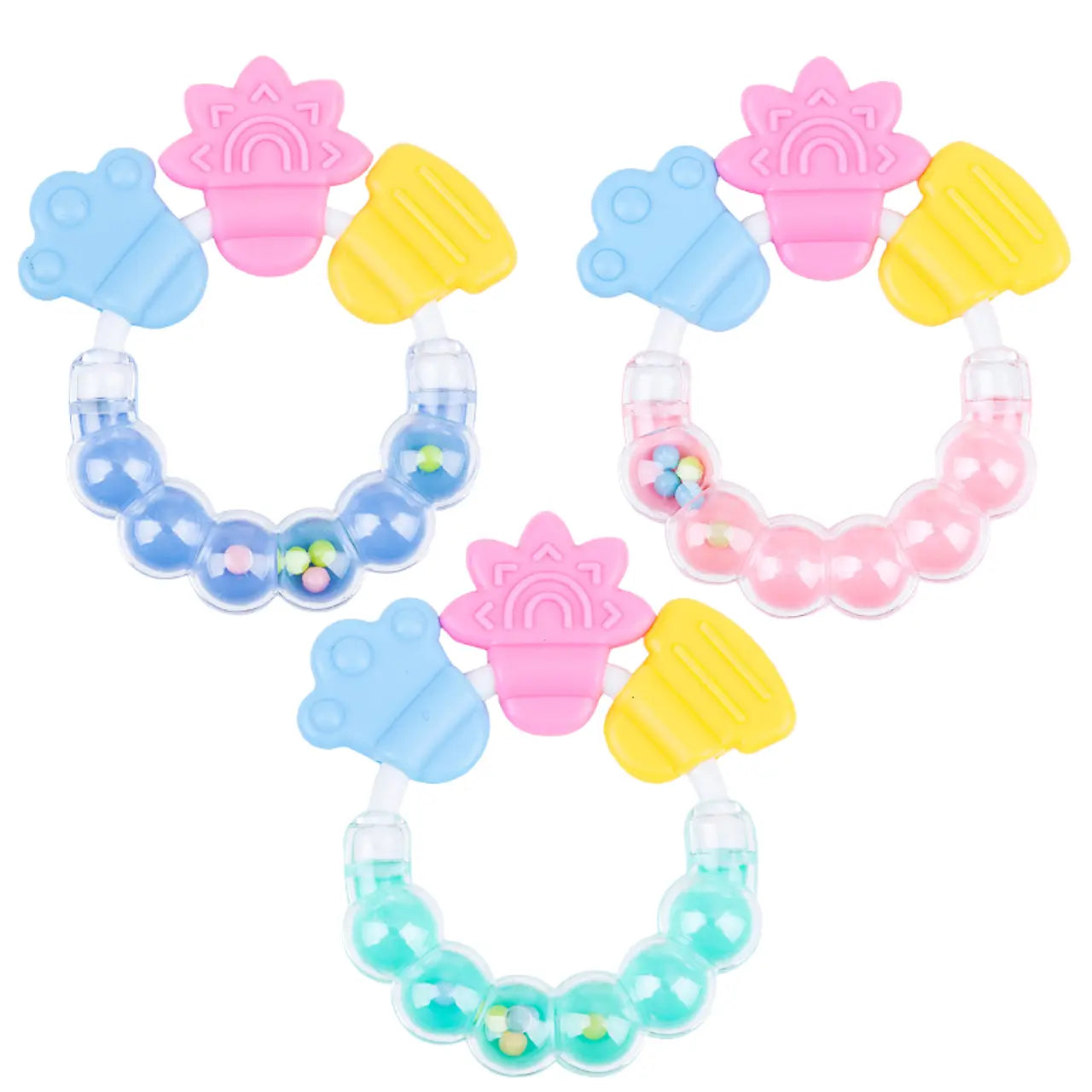 Sonajero Mordedor Redondo – Multicolor y Sensorial