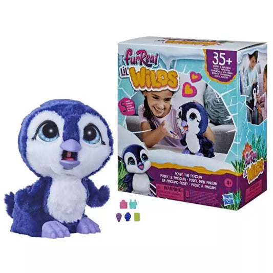 FurReal Lil’ Wilds – Pingüina Interactiva Posey 🐧💜