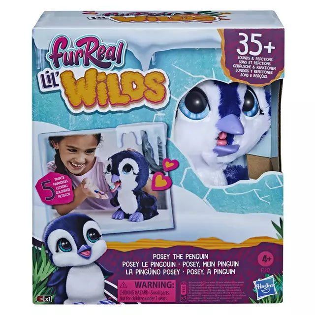 FurReal Lil’ Wilds – Pingüina Interactiva Posey 🐧💜