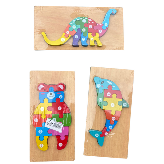 Puzzle Educativo de Madera con Números