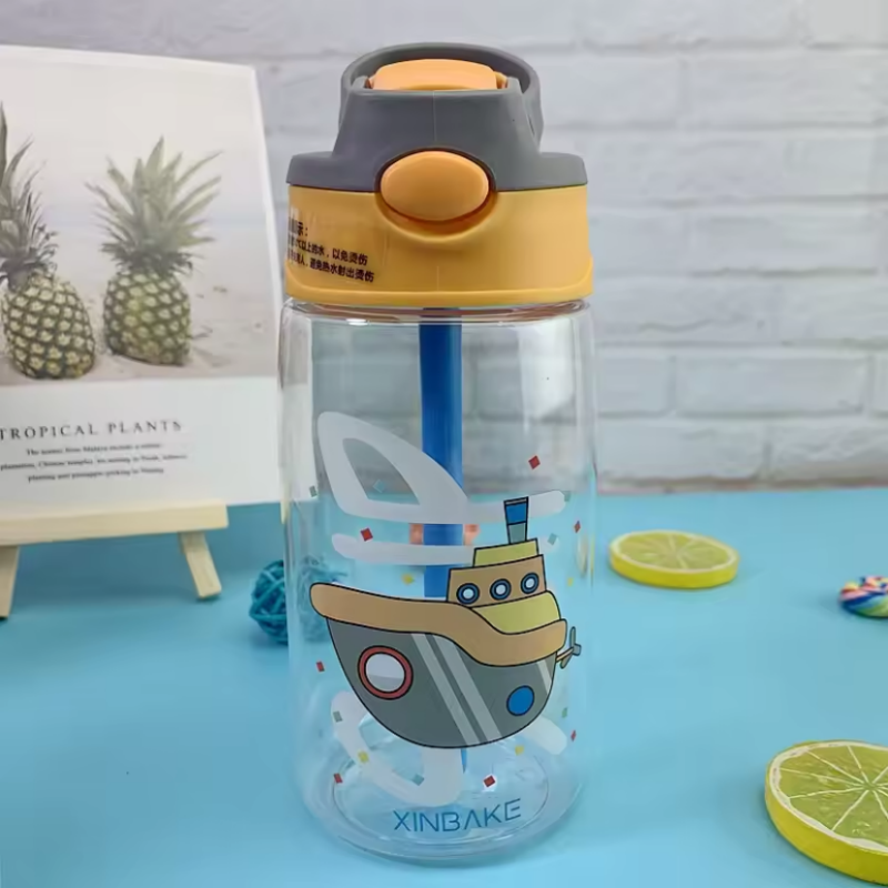 Botella Infantil de 480 ml – Modelos Divertidos y Coloridos