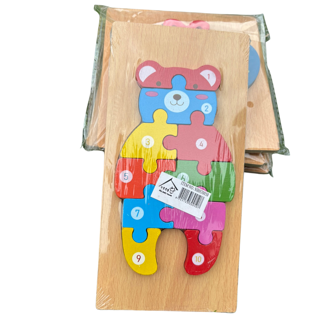 Puzzle Educativo de Madera con Números