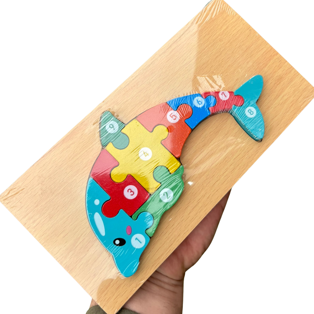 Puzzle Educativo de Madera con Números