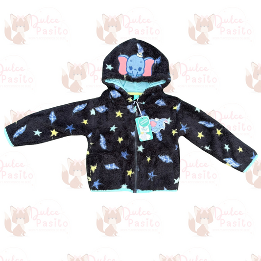 🖤 Chaqueta de Peluche Dumbo – Disney Original